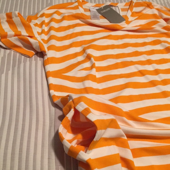 Madeleine Orange striped Dress - Picture 7 of 10